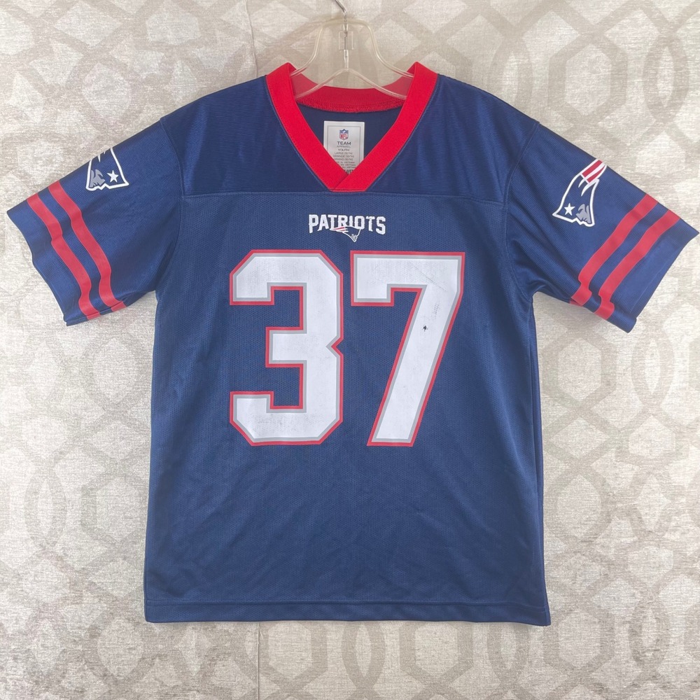 NFL Team Apparel New England Patriots Damien Harris 37 Jersey‎ Youth Large 12/14